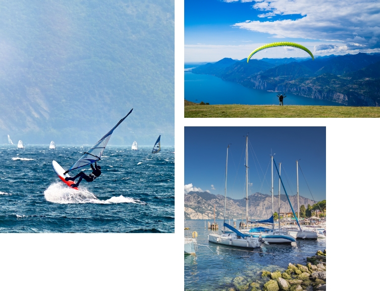 Sports activities at Lake Garda